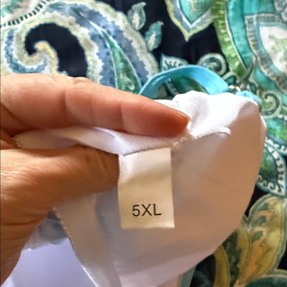 Blue Patterned Women's Top - Picture 5 of 6